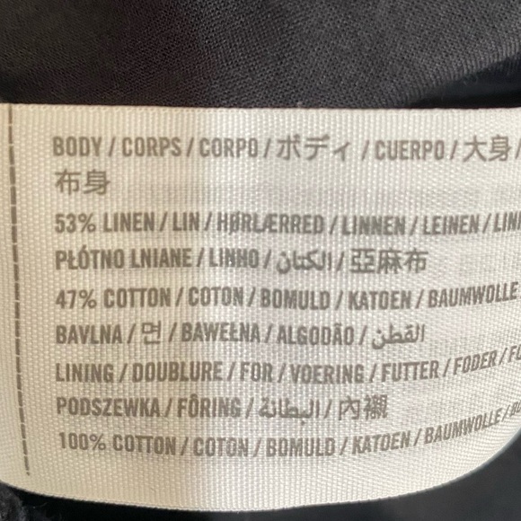 A&F Linen Cotton Black Maxi Skirt - Picture 4 of 4